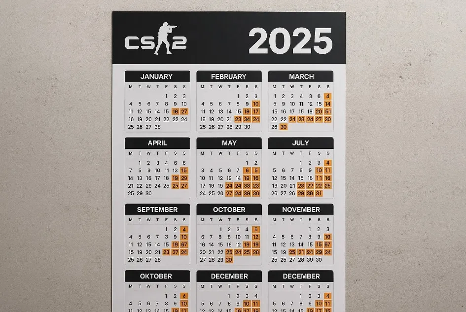 Полный календарь турниров CS 2 на 2025 год: даты, форматы и ключевые события