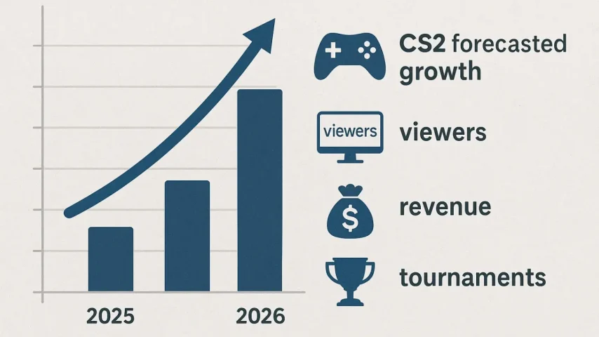 Рост сцены CS2 в 2025–2026 годах: прогнозы и ключевые показатели