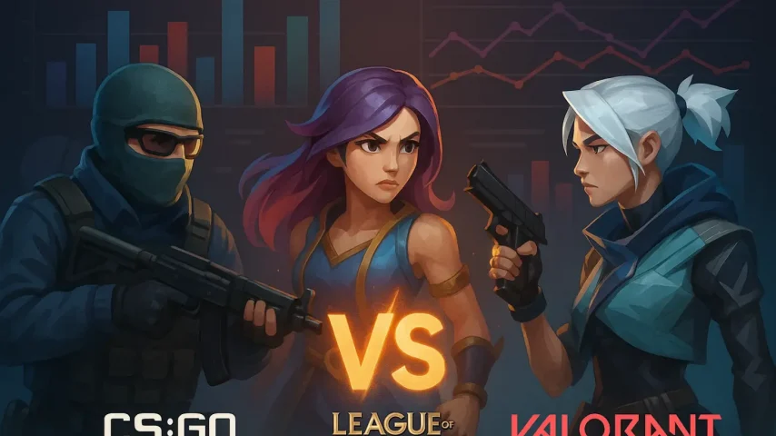 CS2 против LoL и Valorant: сравнение аудитории и зрительского интереса
